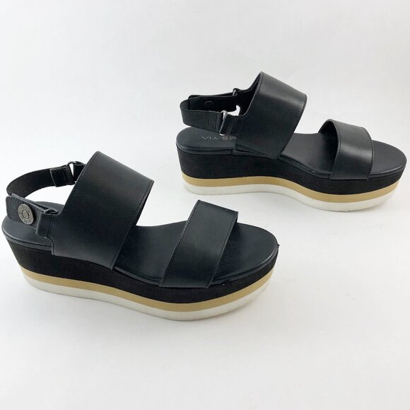 VIA SPIGA Neza Platform Leather Sporty Strappy Sandals 6.5 US/36.5 EU - Picture 4 of 12